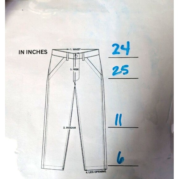 AGOLDE Womens Riley High Rise Straight Crop Jeans Size 24 - Picture 5 of 9